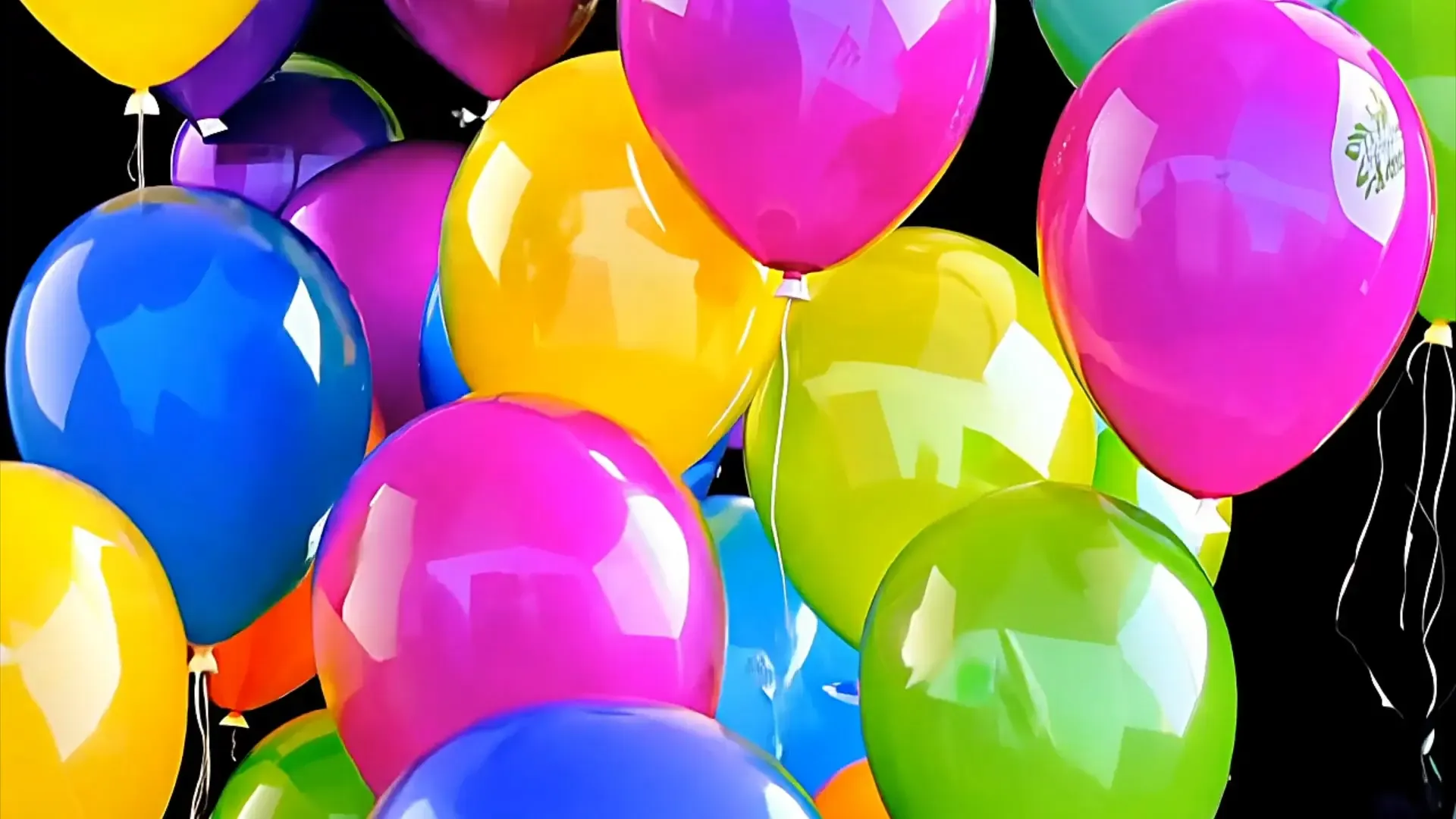 Multicolor Balloon Transition for Special Occasion Videos